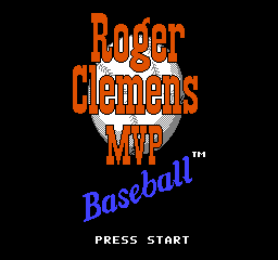 Roger Clemens' MVP Baseball (USA) Title Screen
